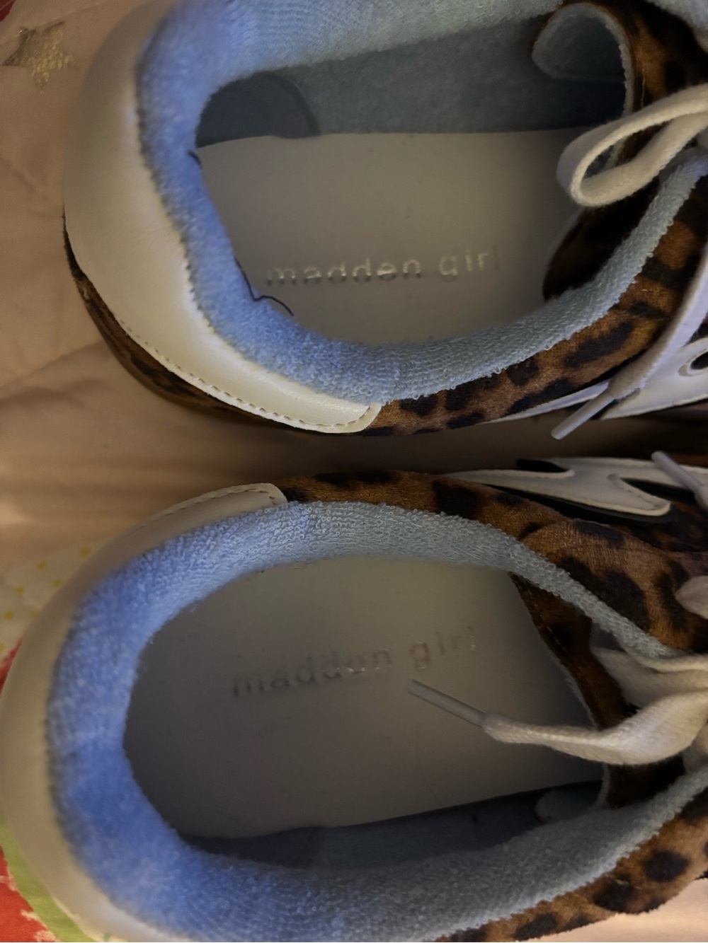 Madden Girl Leopard Print Sneakers with White Accent - Picture 5 of 6